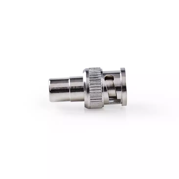 BNC Adapter | BNC Hane | RCA Hona | Nickelplaterad | 50 Ohm | Rak | Metall | Silver | 10 st. | Kuvert - Videoadaptrar - 5412810298570 - 1