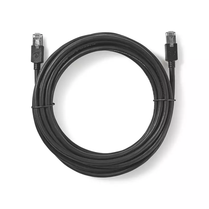 CAT6 Nätverkskabel | RJ45 hane | RJ45 hane | F/UTP | 10.0 m | Rund | LSZH / PVC | Antracit | Kartong med fönster - Dator och nätverk - 5412810264070 - 1
