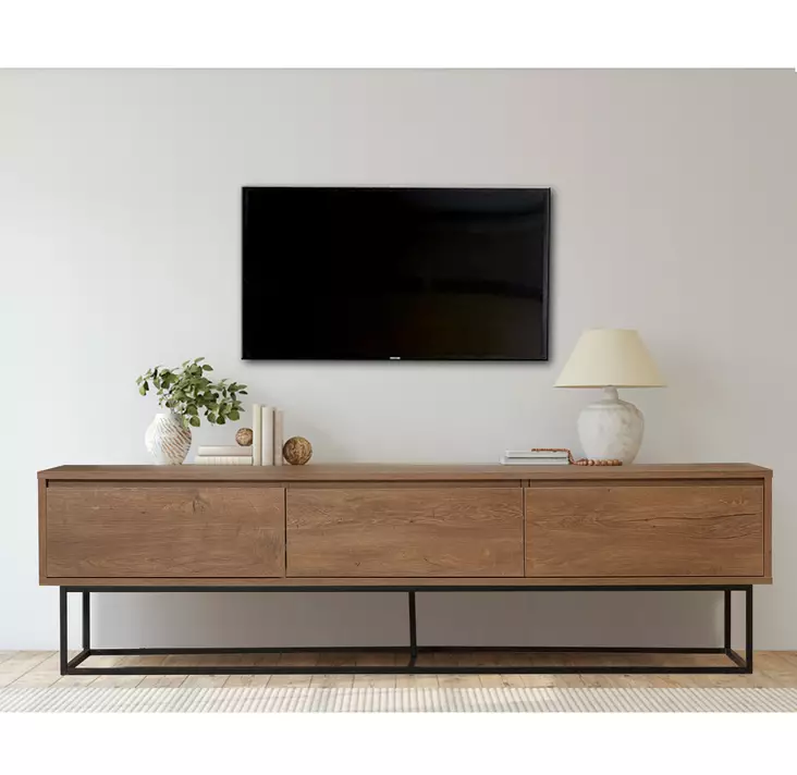 TV-bänk Hanah Home Milo 180 Valnöt Spånskiva 180x50x40 cm - TV-bänkar - 8682870773530 - 1