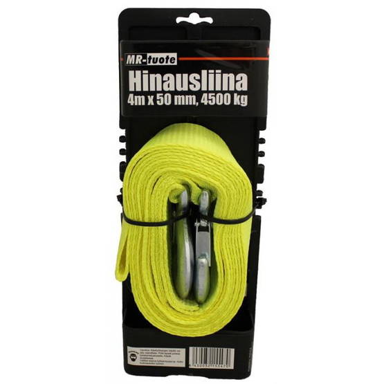 Hinausliina 4m x 50mm 4500 kg - Transporttillbehör för bil - 6430032155470 - 1