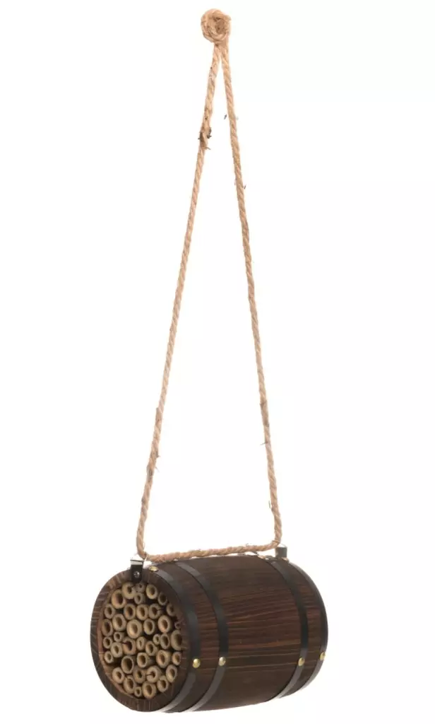 Hyonteishotelli Tynnyri ripustuskoydella - Övriga trädgårdsartiklar - 6410413257030 - 1