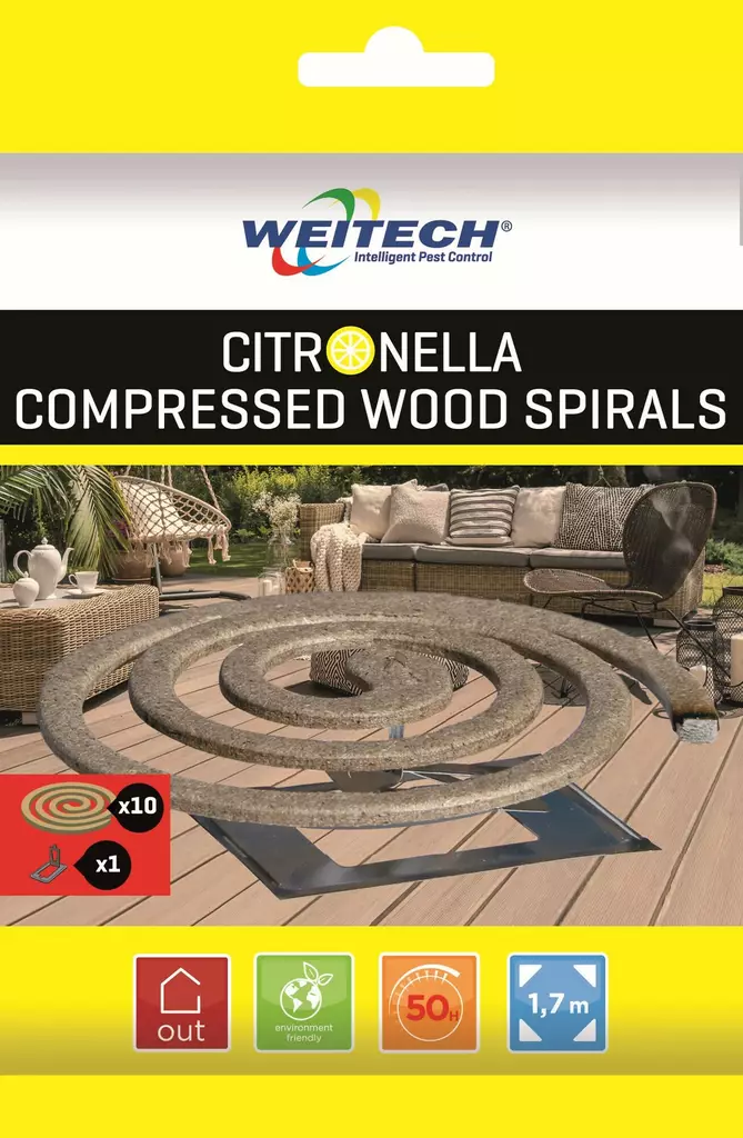 Myggspiral Citronella 10 st 50h - Myggnät och -avvisare - 5414099780210 - 1