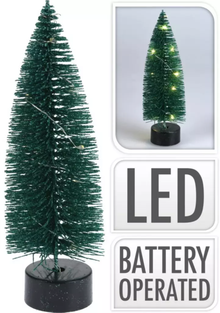 Joulukuusi led 17cm - Juldekorationer och textilier - 8719987636660 - 1