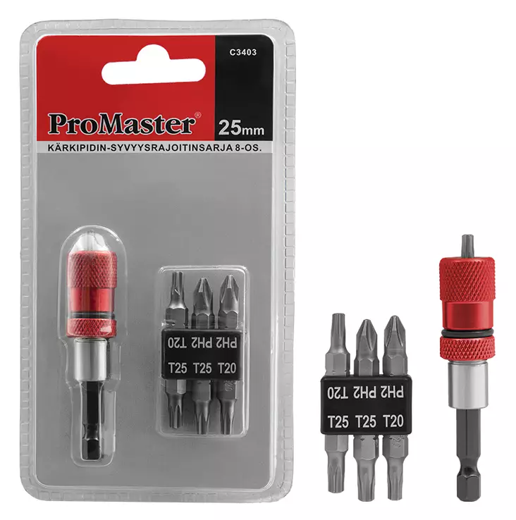 K=C3=A4rkipidin-syvyysrajoitinsarja 8-os - Borrsatser och borrspetsar - 6420286834030 - 1