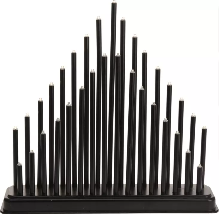 Kynttelikk=C3=B6 33 Led musta - Ljusstakar - 8719202774030 - 1
