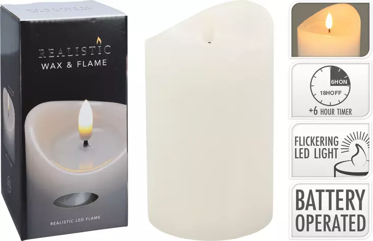Led ljus 9x15cm vit - LED-ljus och lyktor - 8720573688420 - 1