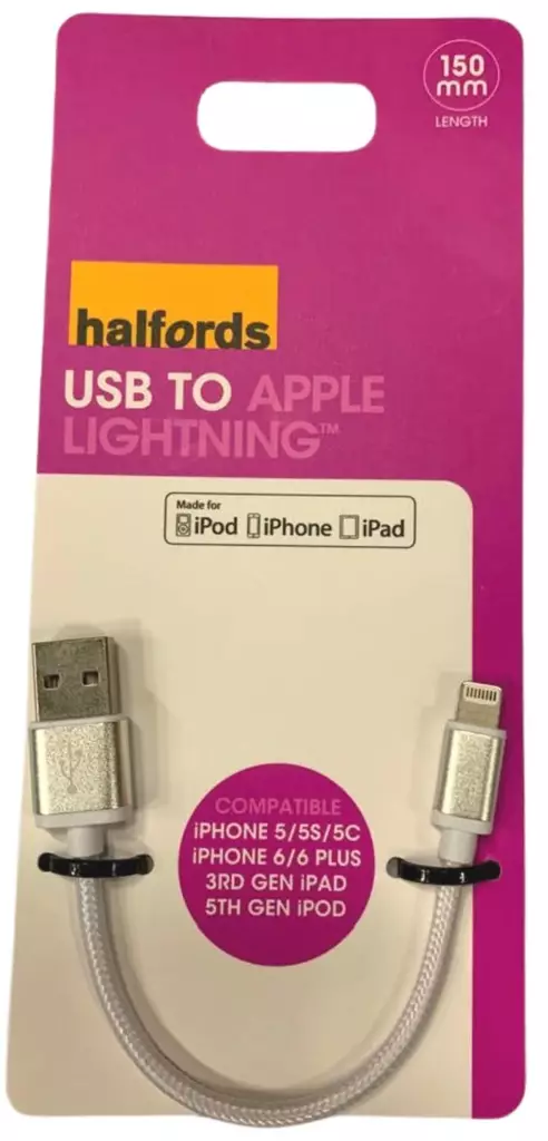 Lightning MFI kaapeli 15 cm valkoinen p=C3=A4=C3=A4kuva=20 - Blixtkablar - 5032296062740 - 1