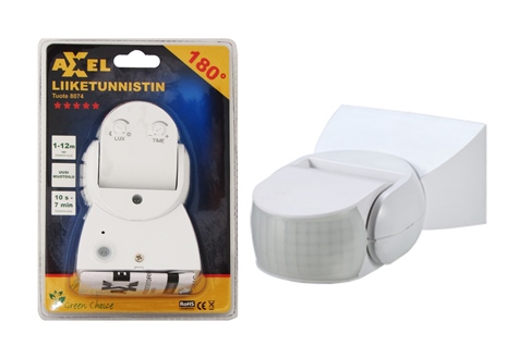 Rörelsedetektor 180º 1200W - Rörelsesensorer - 6438152080740 - 1