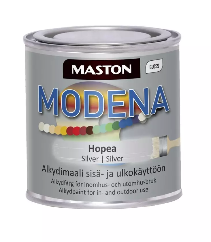 Maali Maston Modena 250 ml hopea - Metall- och möbelmålningar - 6412496049960 - 1