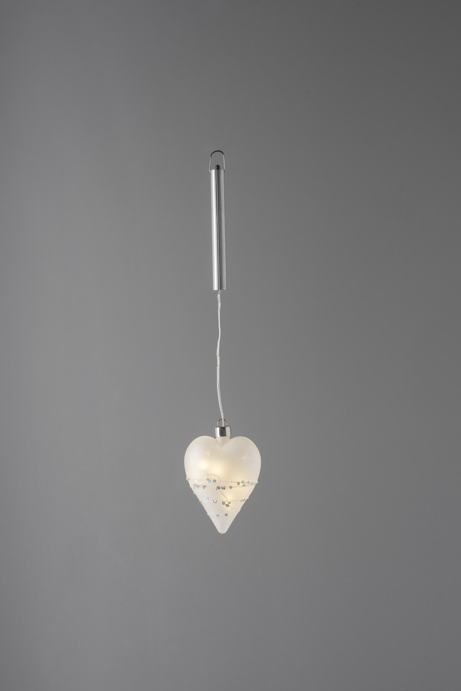 Glashjärta Marit 11,5 cm b/o timer - Dekorationsljus - 6435200233530 - 1