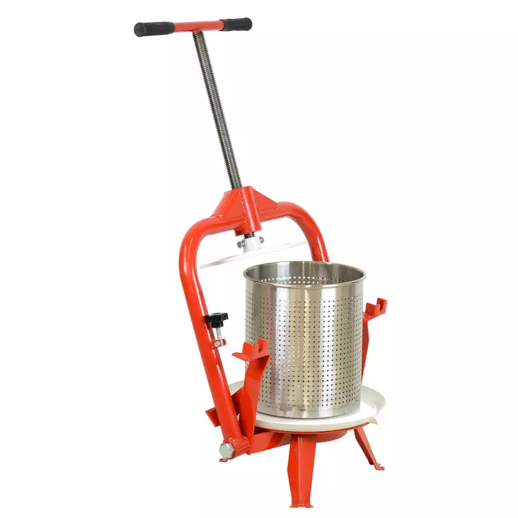 Juicepress 14 L rostfritt stål – manuell frukt- & bärpress, T-handtag och svängbar stomme - Specialmaskiner och grillar för köket - 6438168109350 - 1