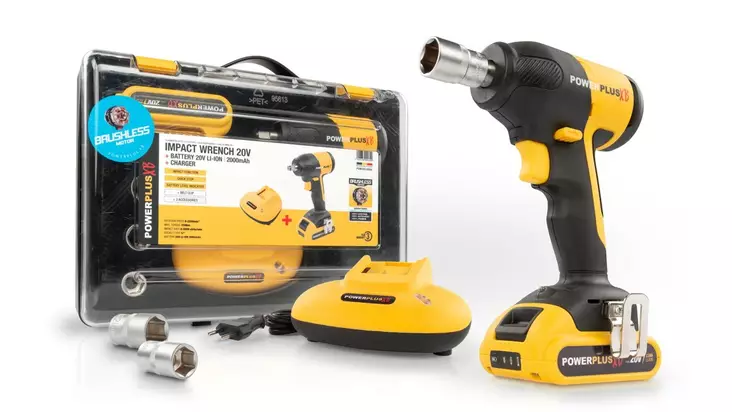 Mutterinvaannin Poweplus 20V SRJ - Batteridrivna mutterdragare - 5400338092800 - 1