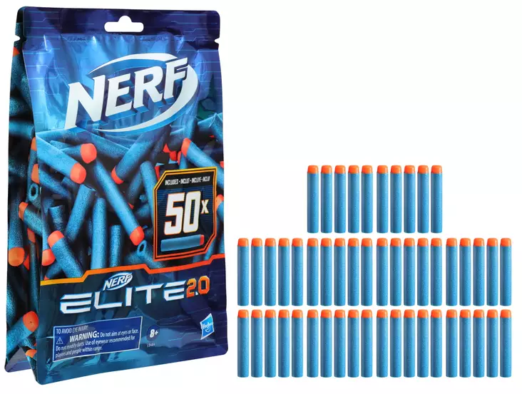 Nerf Elite 2.0 Refill 50 nuolen ammuspakkaus - Leksaksvapen - 5010993747580 - 1