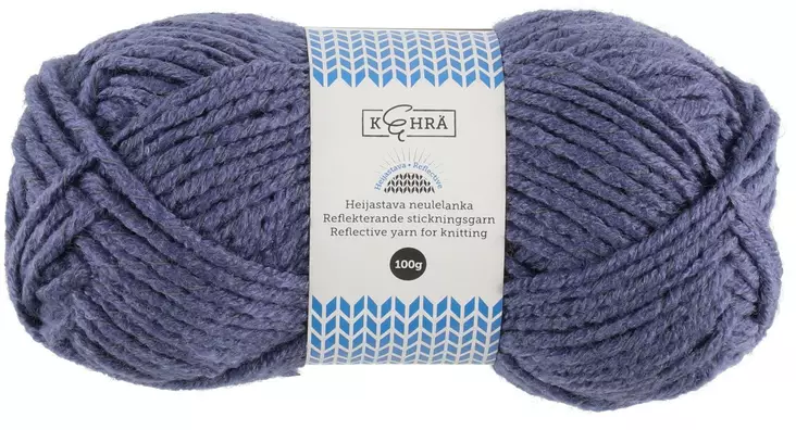 Kehr=C3=A4 neulelanka heijastava sininen 100g - Trådar och sybehör - 6410413205550 - 1