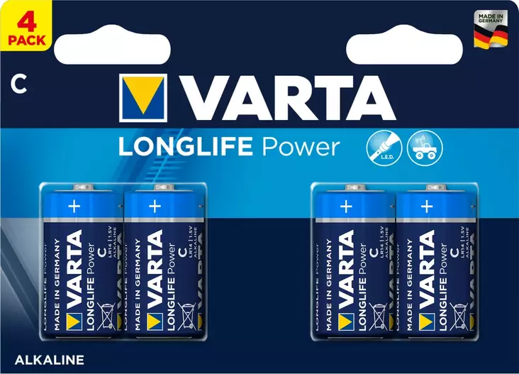 Paristo Varta Longlife Extra C 4 kpl - Alkaliska batterier - 4008496525300 - 1