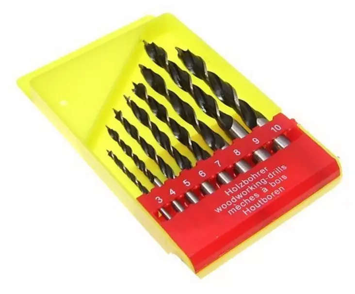 Träborrsats 8-delar - Stålset - 8714892420090 - 1