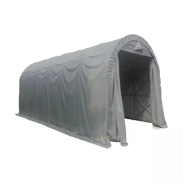 Pressutalli Prohall 4,5 x 9 m harmaa - Presenningstält och hallar - 6438014166490 - 1