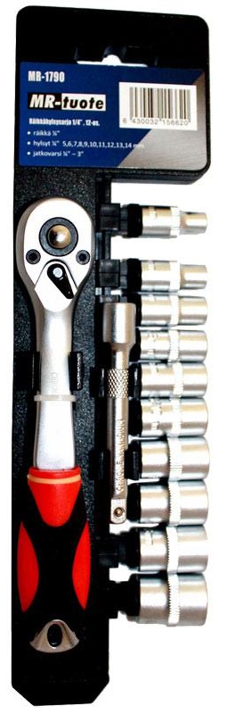 R=C3=A4ikk=C3=A4hylsysarja - Hylsnyckelsatser - 6430032156620 - 1