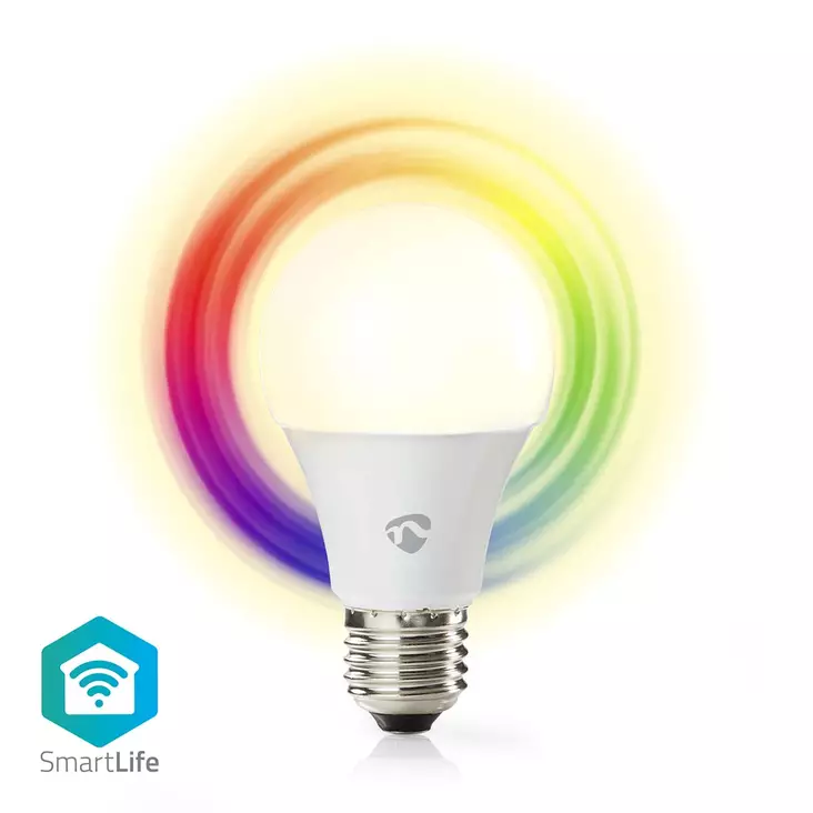 SmartLife Full Färg Glödlampa | E27 | 806 lm | 9 W | RGB / Varm till cool vit | 2700 - 6500 K | Android / IOS | Glödlampa | 1 st. - Ljuskällor - 5412810335480 - 1