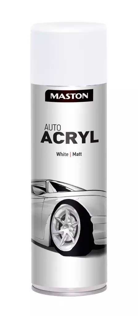 Spraymaali AutoACRYL Matta Valkoinen - Sprayfärger - 6412490037420 - 1