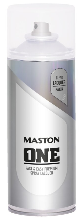 Spraymaali ONE - Satiini Lakka 400ml - Sprayfärger - 6412490033750 - 1
