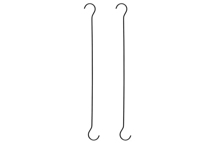 Hängkrok svart 60 cm 2 st Tarmo - Krokar och konsoler - 6410413305410 - 1