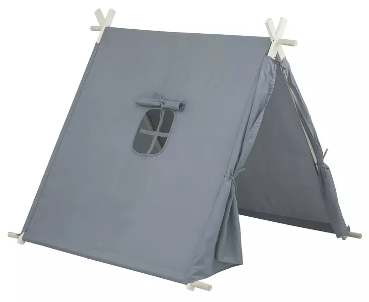 Teltta harmaa 116 x 110 x 99 p=C3=A4=C3=A4kuva - Hemets rollspel och affärsrollspel - 6410413296350 - 1