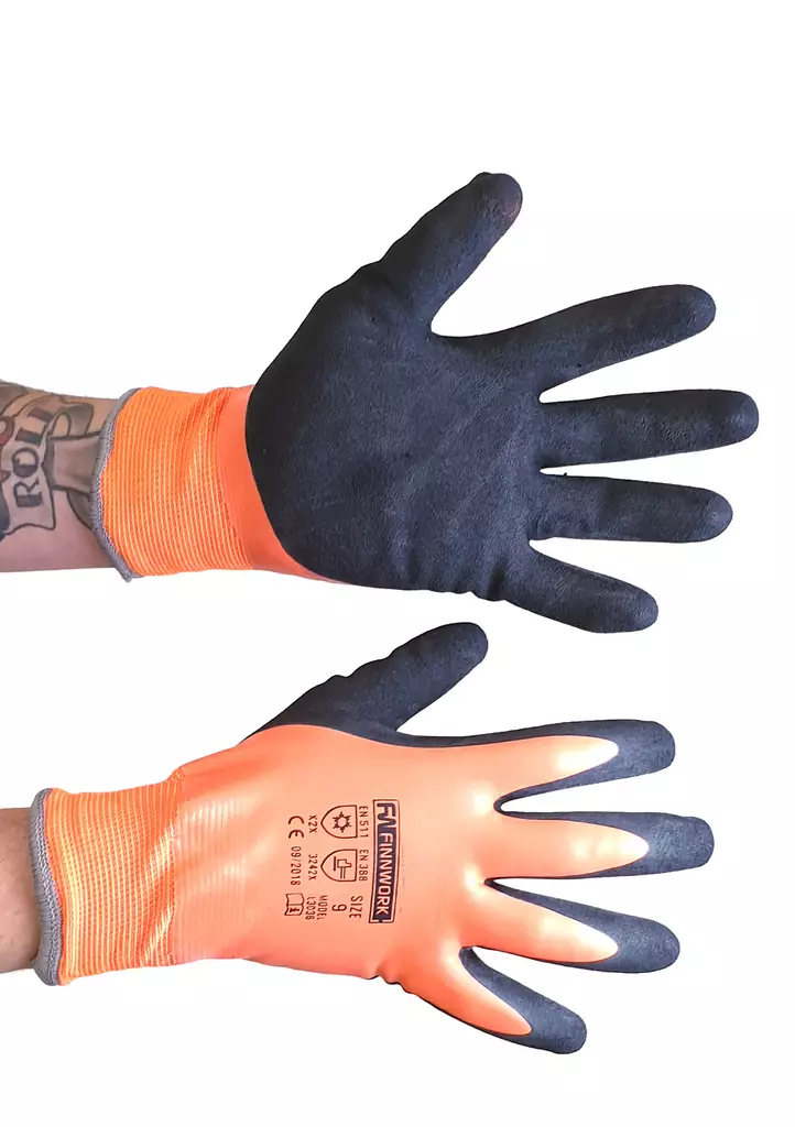 Ty=C3=B6hanska Grip Aqua Thermo 9 - Belagda handskar - 6438168102610 - 2