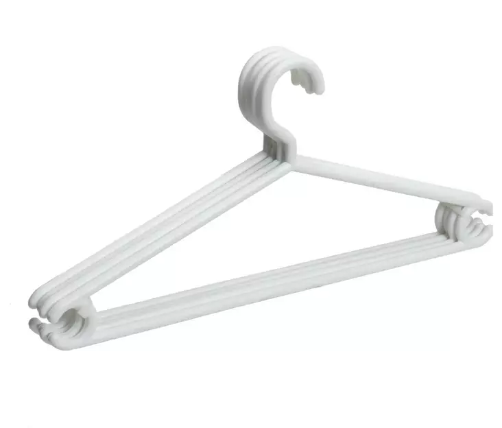 Vaateripustin muovi 4 kpl valkoinen - Klädpåsar och galgar - 699-7001-00 - 1