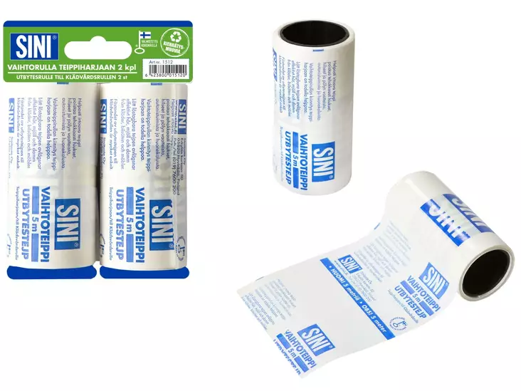Vaihtorulla teippiharjaan 2 kpl SINI - Städredskap - 6423800015120 - 1