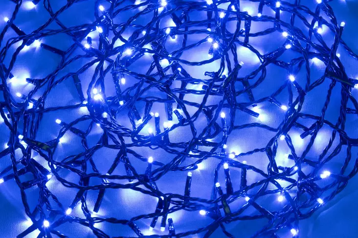 Valoketju 600miniLED, sininen 1 - Ljusslingor - 6410413106130 - 1