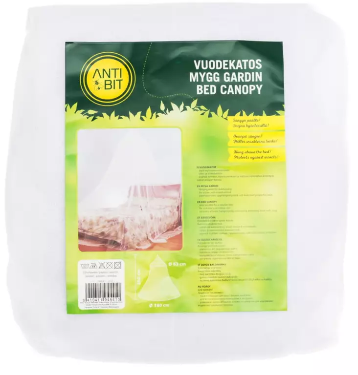 Vuodekatos hy=C3=B6nteisverkko valkoinen - Myggnät och -avvisare - 6410411945410 - 1