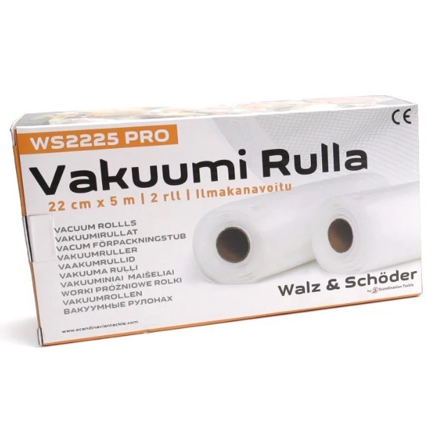 W+S vakuumrör 22cm x 5m x 2rullar - Matfrysning och konservering - 6438212105710 - 1