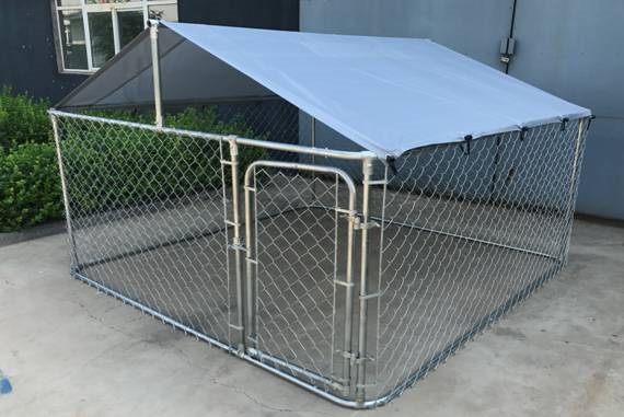 Koiratarha katolla 3,05 x 3,05 x 1,8 m - Transporttillbehör och burar - 6438014273020 - 1