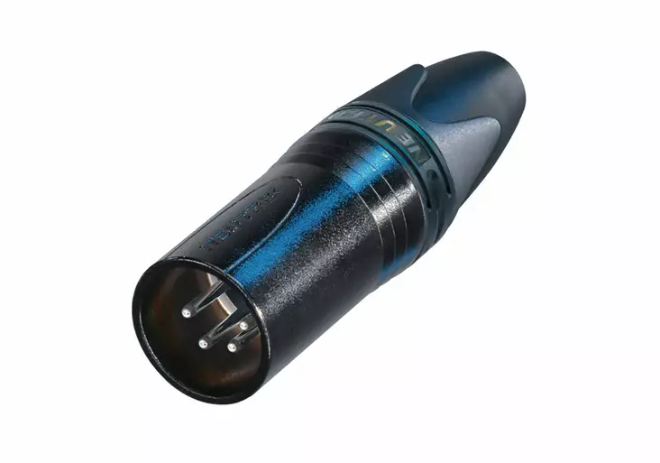 XLR kabelstiftdon 4 N/A XX Lödanslutning Svart - Ljudkontakter och pluggar - 7613187000300 - 1