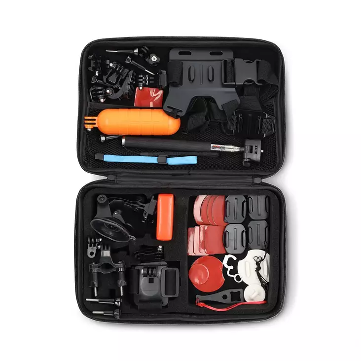 Action Kamera Fäste | 41 in 1 | Svart - Actionkameror och tillbehör - 5412810453290 - 1