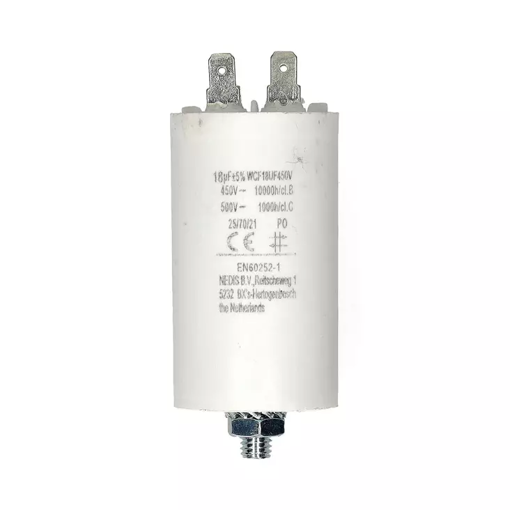 Capacitor CBB60 18UF 450Vac Faston 10 pcs - Reservdelar - 5412810477210 - 10