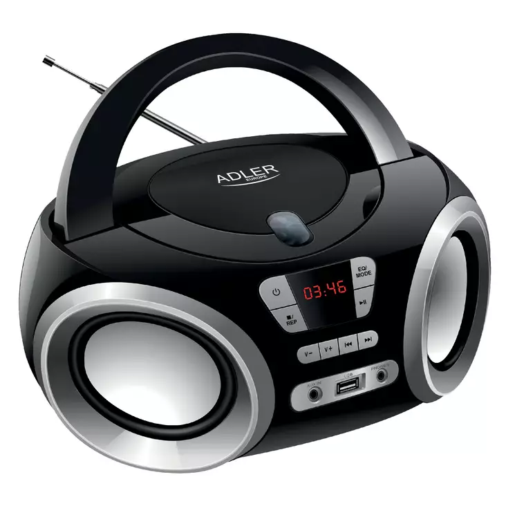 Radio CD-spelare Adler svart - Radioapparater - 5902934838580 - 1