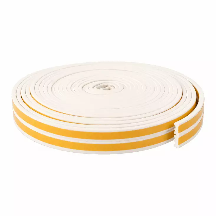 Ikkunatiiviste 24 m E-profiili valkoinen Mag-Pro - Itseliimautuva EPDM-tiivistenauha ikkunoihin ja oviin (1-3,5 mm raoille) - Fönster- och dörrtätningar - 6418536038970 - 1