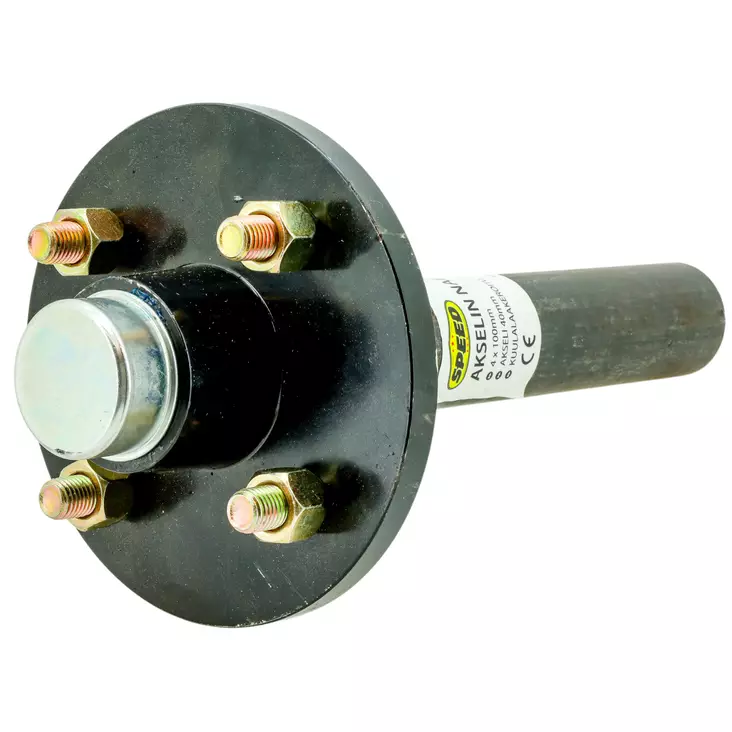 Akselin napa 4 x 100 mm pyÃ¶reÃ¤ - Andra släpvagnstillbehör - 6438168098760 - 1