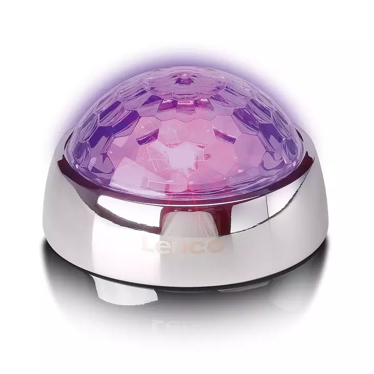 Centrumstabilisator med Party LED-ljus för skivspelare Silver - Skivspelare och nålar - 8711902086680 - 1