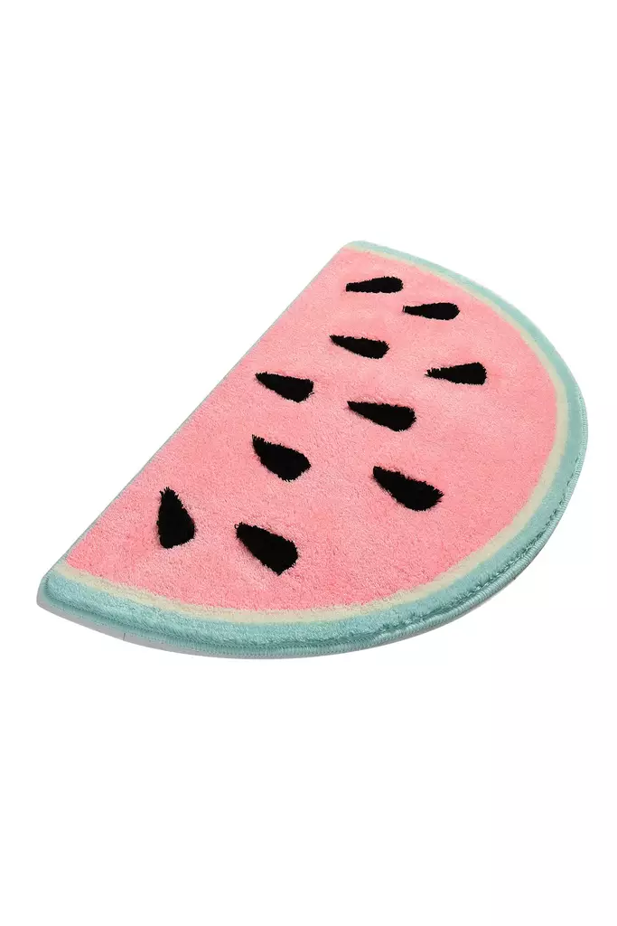 Akrylbadrumsmatta, flerfärgad, 60 x 100 cm, mjuk, halkfri - Badrumsmattor och våtrumsmattor - 8681875221480 - 1