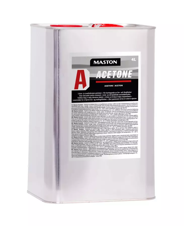Asetoni 4l - Lösningsmedel - 6412490027230 - 1