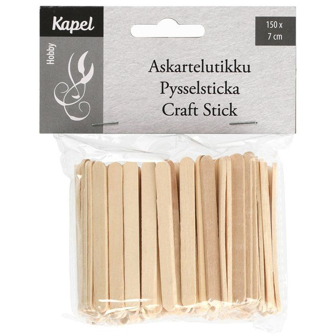 Askartelutikku 7 cm 150 kpl - Hantverksmaterial och tillbehör - 6410413097490 - 1