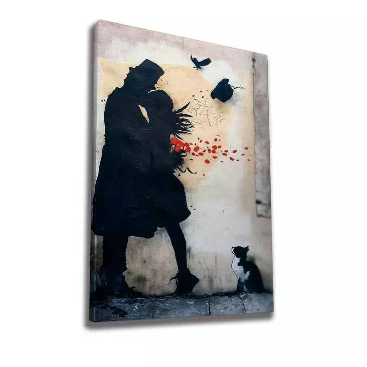 Canvastavla Wallity Flerfärgad Bomull/Polyester 70x100 cm - Tavlor och ramar - 8683342478090 - 1