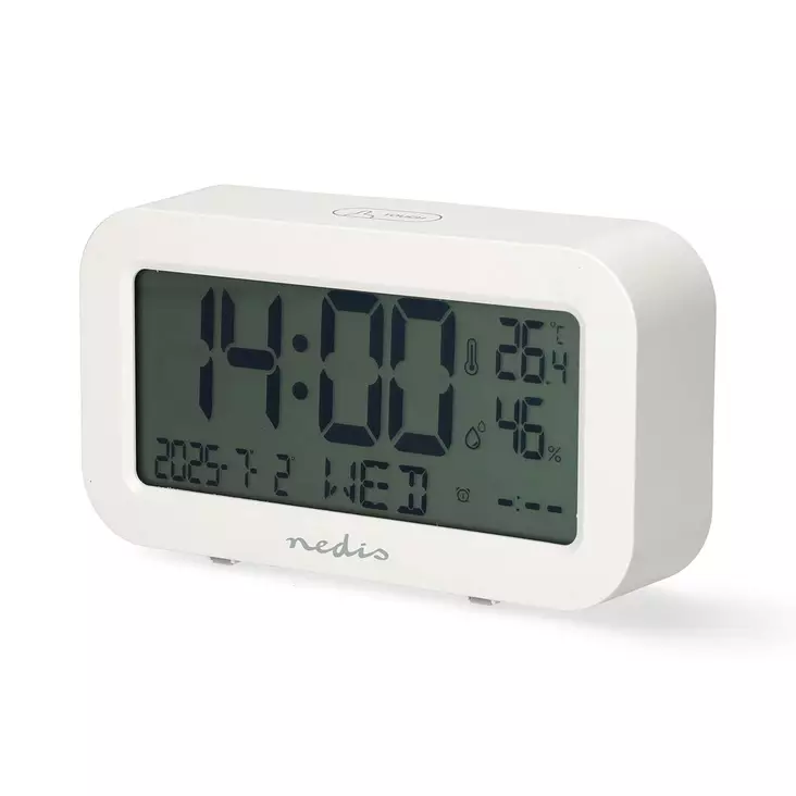 Digital skrivbords alarmklocka | LCD | Bakgrundsbelysning | Snooze-funktion | Datum display | Timer | Trä - Klockor - 5412810474820 - 1