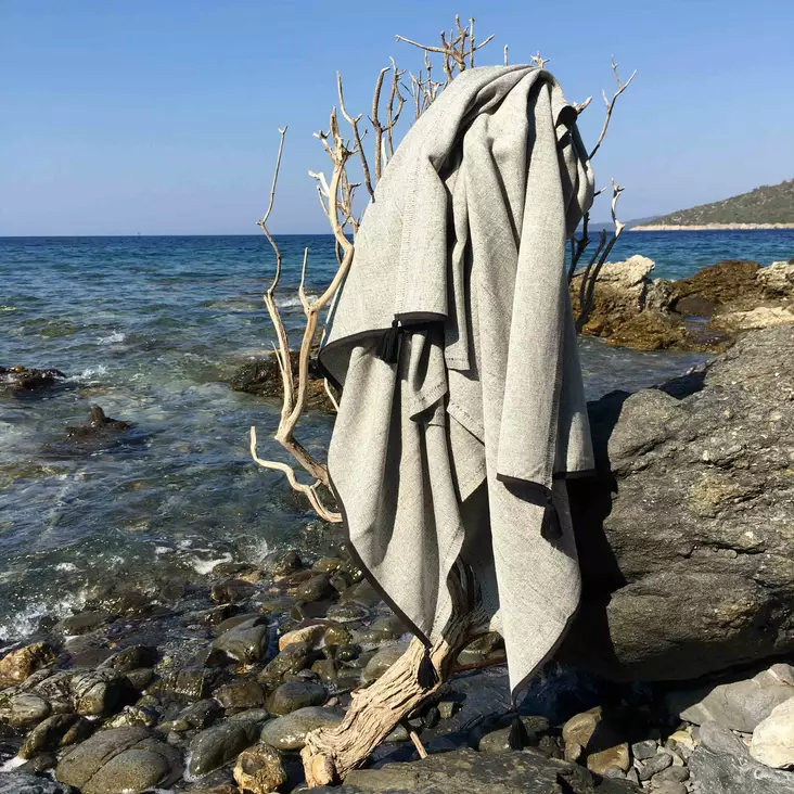 Fouta Mijölnir Grå 100% Bomull Hög Vattenabsorption 90x180 cm - Handdukar - 8683342756860 - 1