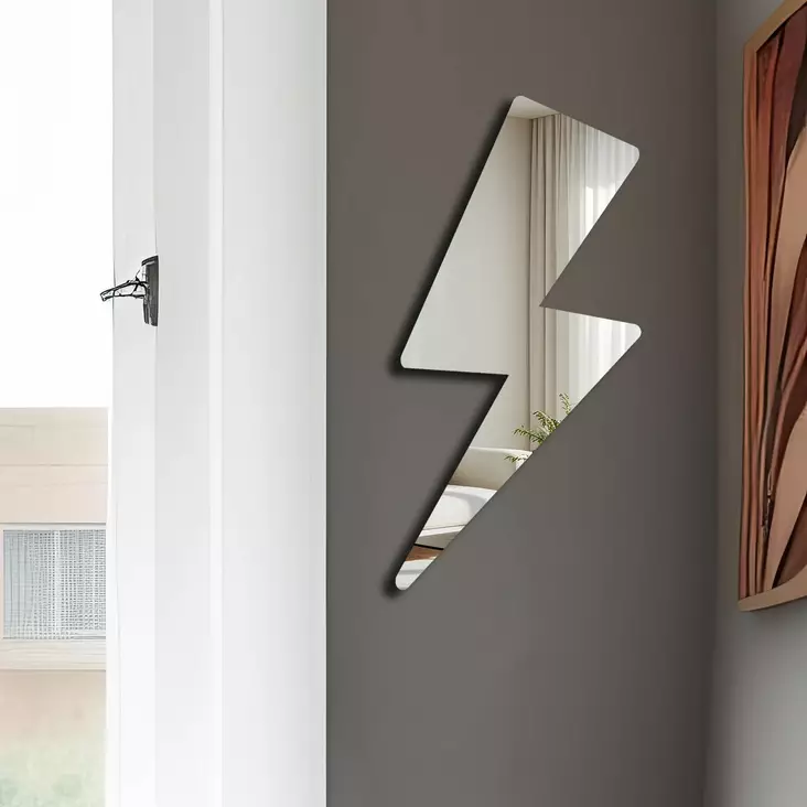 Dekorativ Spegel Wallity Silver Plexiglas EVA 29x60 cm - Speglar - 8684283980840 - 1