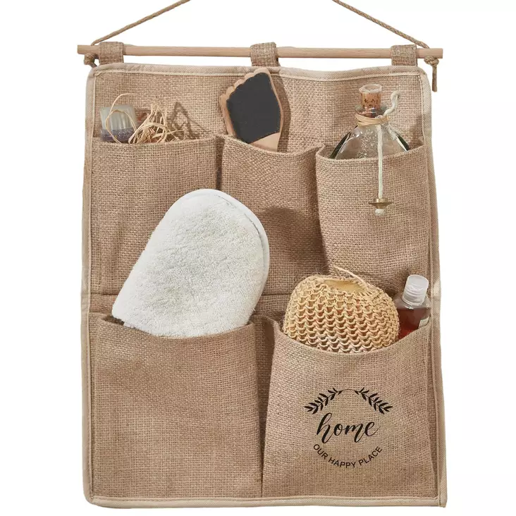 Organisatör Aberto Design YLC407 Ljusbrun Jute 35x45 cm - Förvaringslådor och korgar - 8684282555070 - 1
