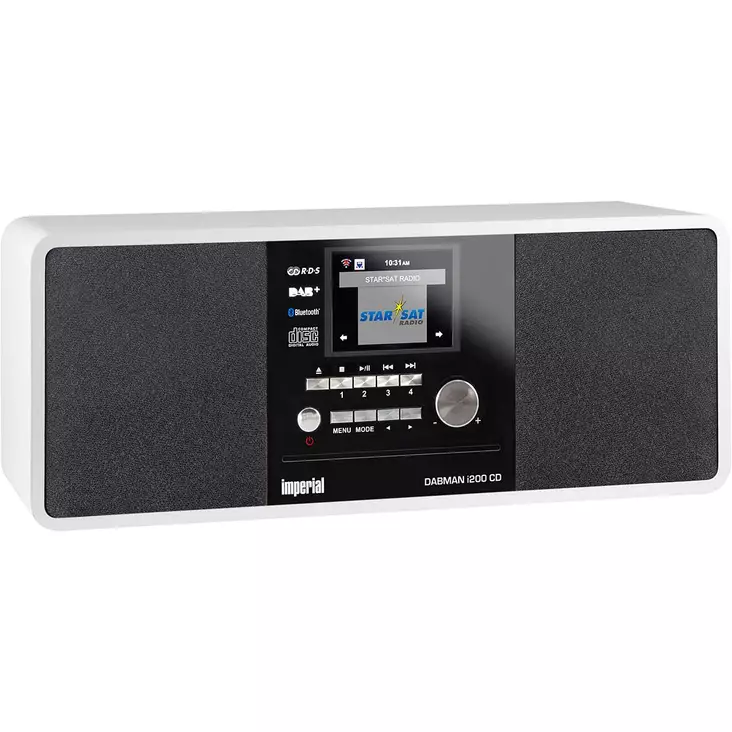 DABMAN i200 CD Multifunktionsradio DAB+ / FM / Internet / Bluetooth Vit - Radioapparater - 4024035222370 - 10